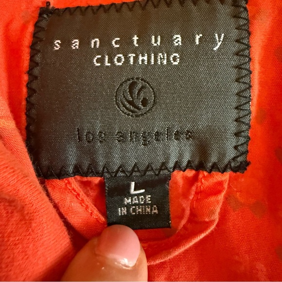 Sanctuary | Y2K Cropped Single Button Peacoat | Cotton Spandex Blend | Sz L - Picture 6 of 8